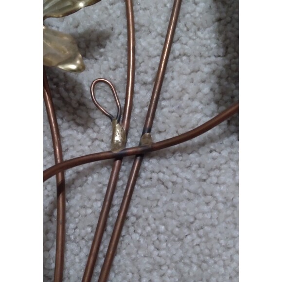 Vintage Home Interiors Floral Butterfly Metal Wall Art - Picture 6 of 7